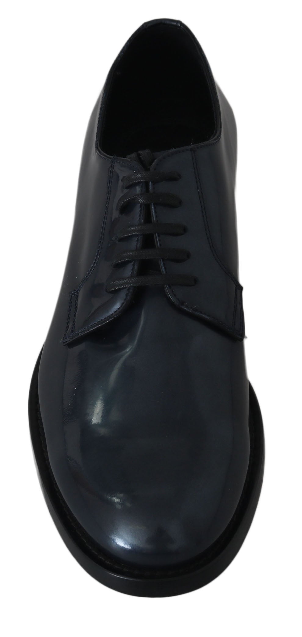 Dolce & Gabbana Blå Läder Derby Dress Formella Skor