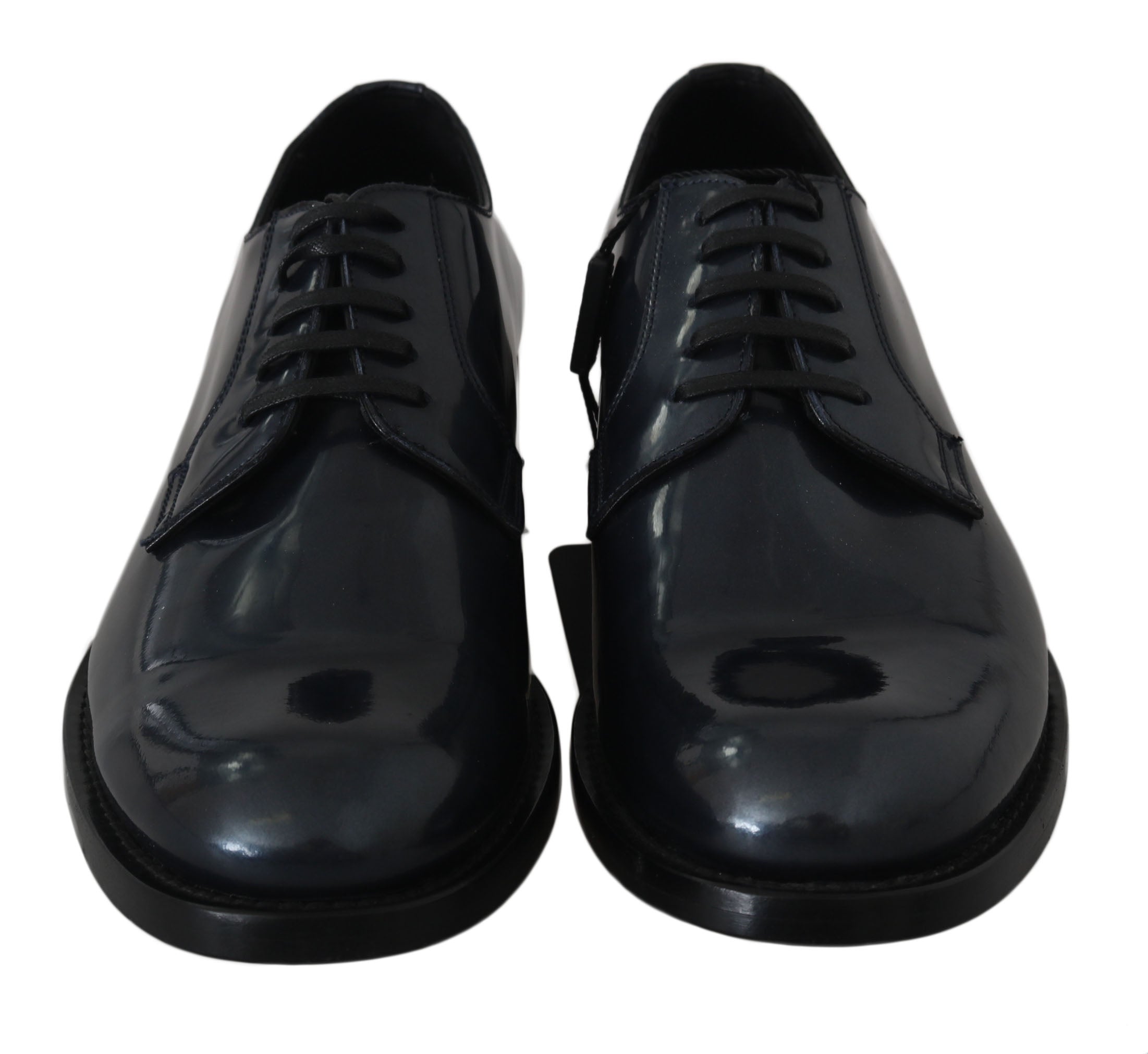 Dolce & Gabbana Blå Läder Derby Dress Formella Skor