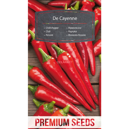Chilipeppar - De Cayenne - 65 frön