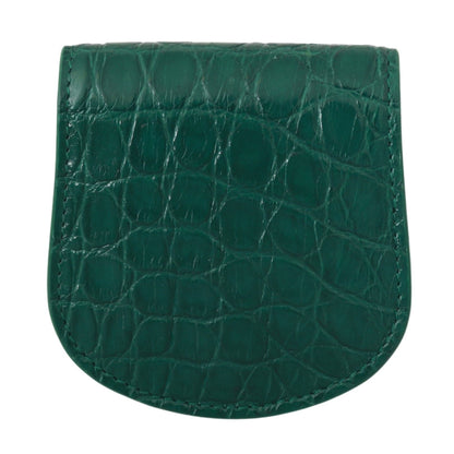 Dolce &amp;amp; Gabbana Grönt Exotic Skins Kondomfodral Plånbok