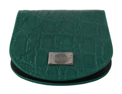 Dolce &amp;amp; Gabbana Grönt Exotic Skins Kondomfodral Plånbok