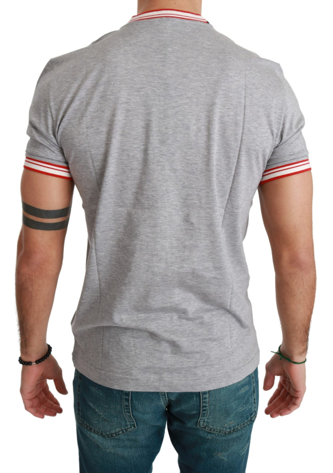 Dolce &amp;amp; Gabbana Grå bomullstopp 2019 Grisens år T-shirt
