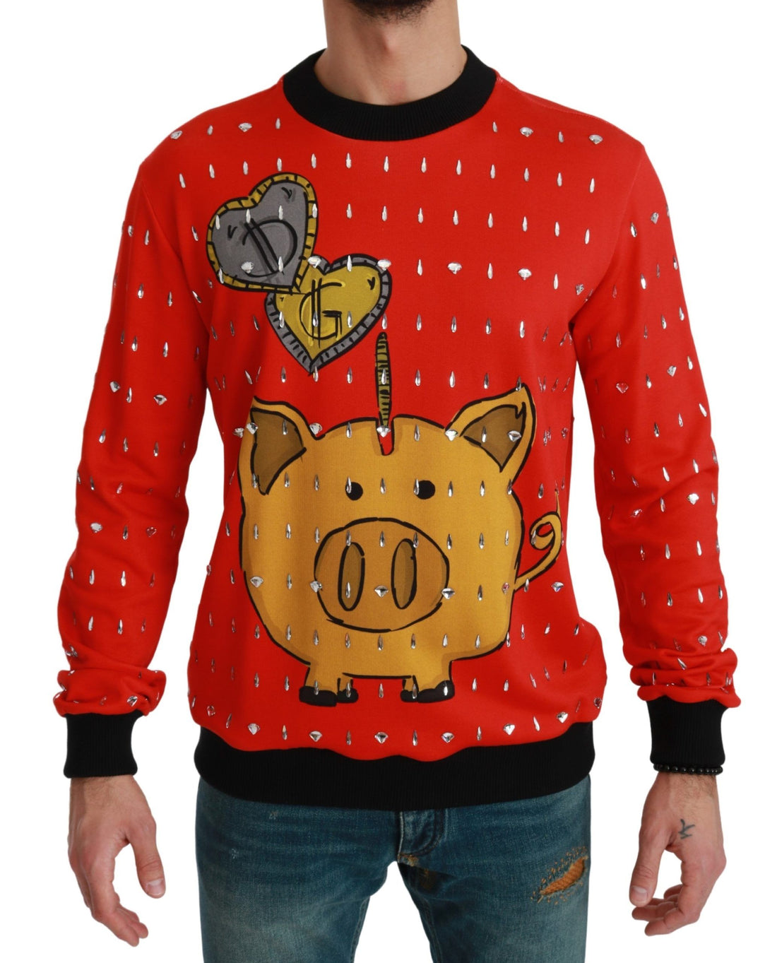 Dolce &amp;amp; Gabbana Red Crystal Pig of the Year-tröja
