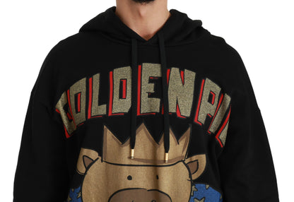 Dolce &amp;amp; Gabbana Svart Tröja Årets Pig med Huva