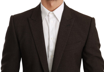 Dolce &amp;amp; Gabbana Brun Slim Fit Kappa Kavaj MARTINI Kavaj