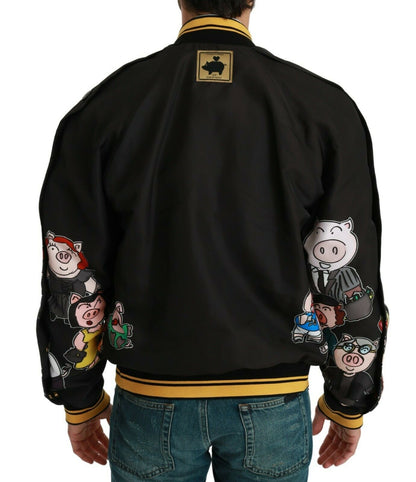 Dolce &amp;amp; Gabbana Svart GRISENS ÅR Bomberjacka