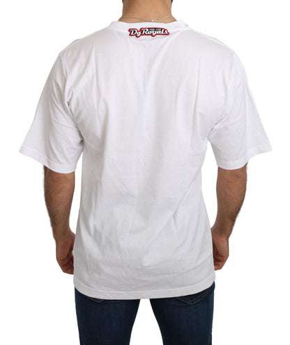Dolce &amp;amp; Gabbana Vit Love Panda Mönstrad Topp T-shirt