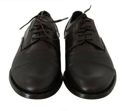 Dolce &amp;amp; Gabbana Bruna Läderskor med Snörning Herr