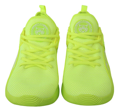 Philipp Plein Gröna CARTER-logotyp Höga sneakers