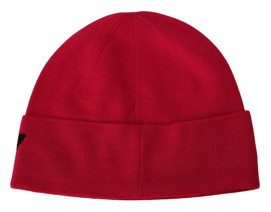 Givenchy Röd Rosa Ullmössa Unisex Herr Dam Mössa Hatt