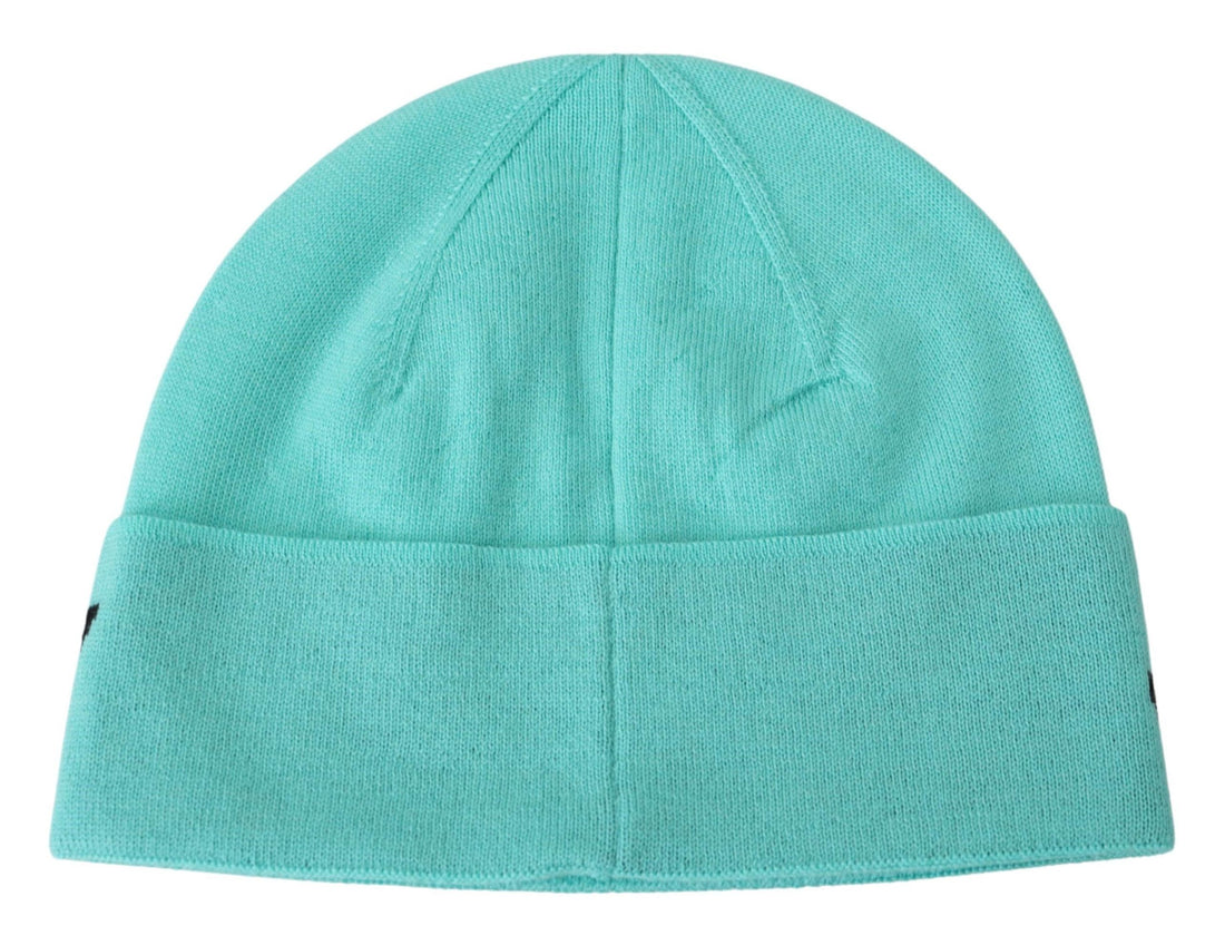 Givenchy Grön Ullmössa Unisex Logo Hatt