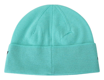 Givenchy Grön Ullmössa Unisex Logo Hatt
