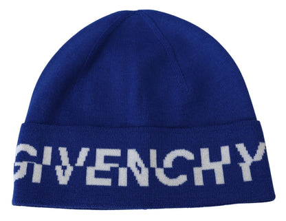 Givenchy Blå Ull Unisex Vinter Varm Mössa