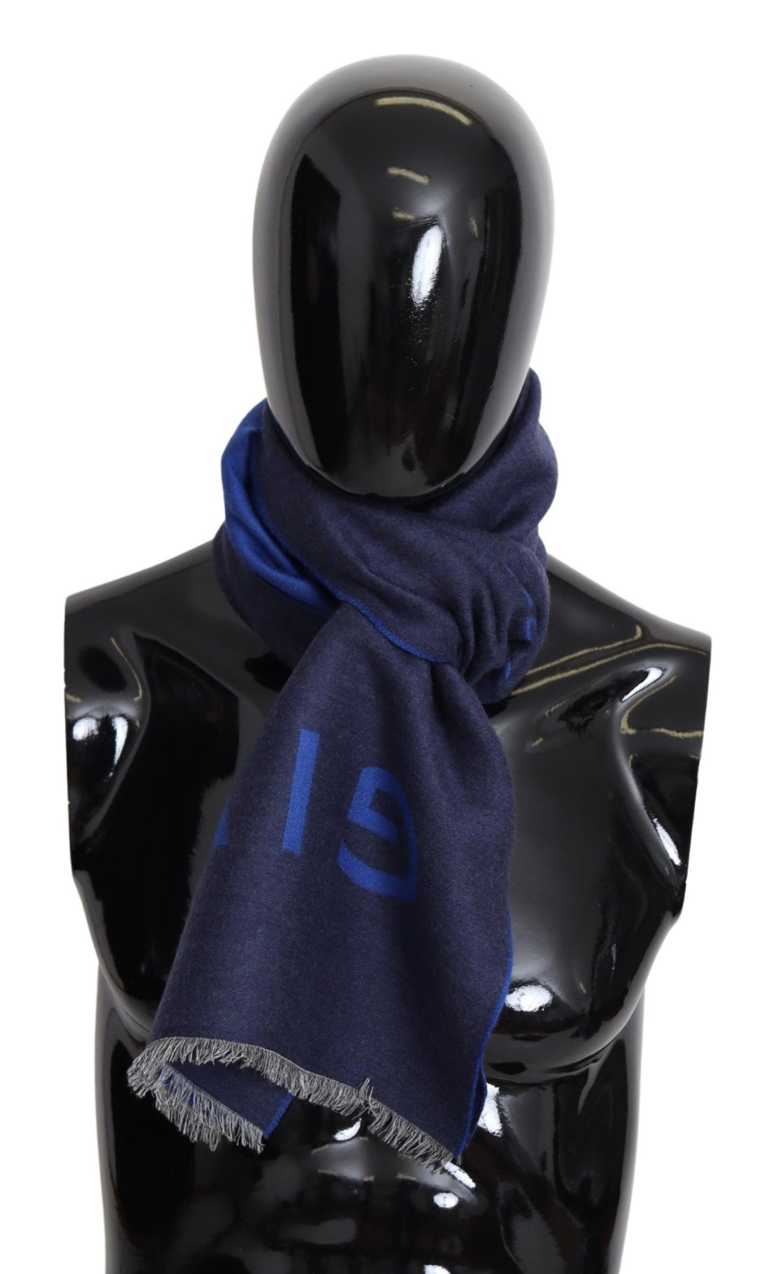 Givenchy Blå Ull Unisex Vinter Varm Halsduk Omlottsjal