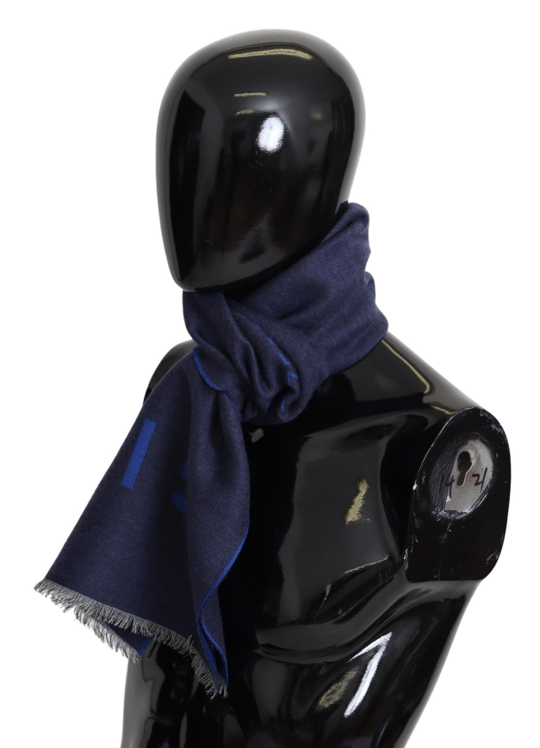 Givenchy Blå Ull Unisex Vinter Varm Halsduk Omlottsjal