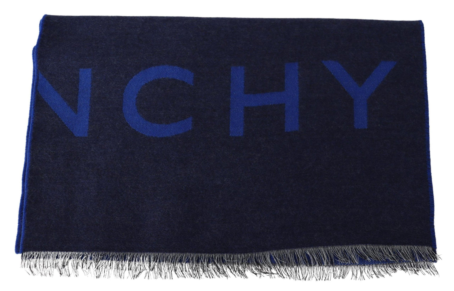 Givenchy Blå Ull Unisex Vinter Varm Halsduk Omlottsjal
