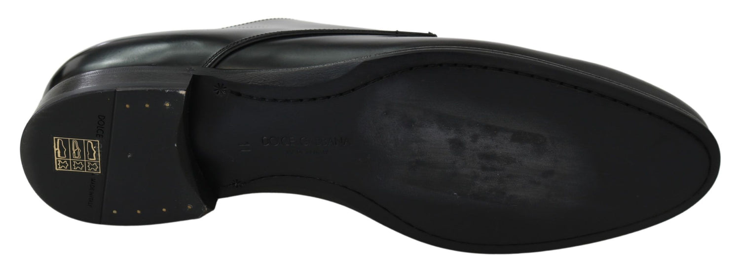 Dolce &amp;amp; Gabbana Derby Napoli svarta läderskor