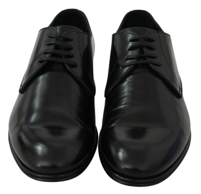 Dolce &amp;amp; Gabbana Derby Napoli svarta läderskor