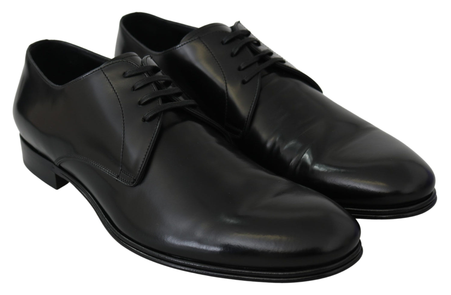Dolce &amp;amp; Gabbana Derby Napoli svarta läderskor