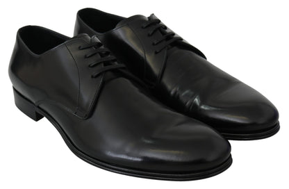 Dolce &amp;amp; Gabbana Derby Napoli svarta läderskor