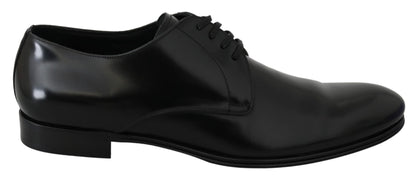 Dolce &amp;amp; Gabbana Derby Napoli svarta läderskor