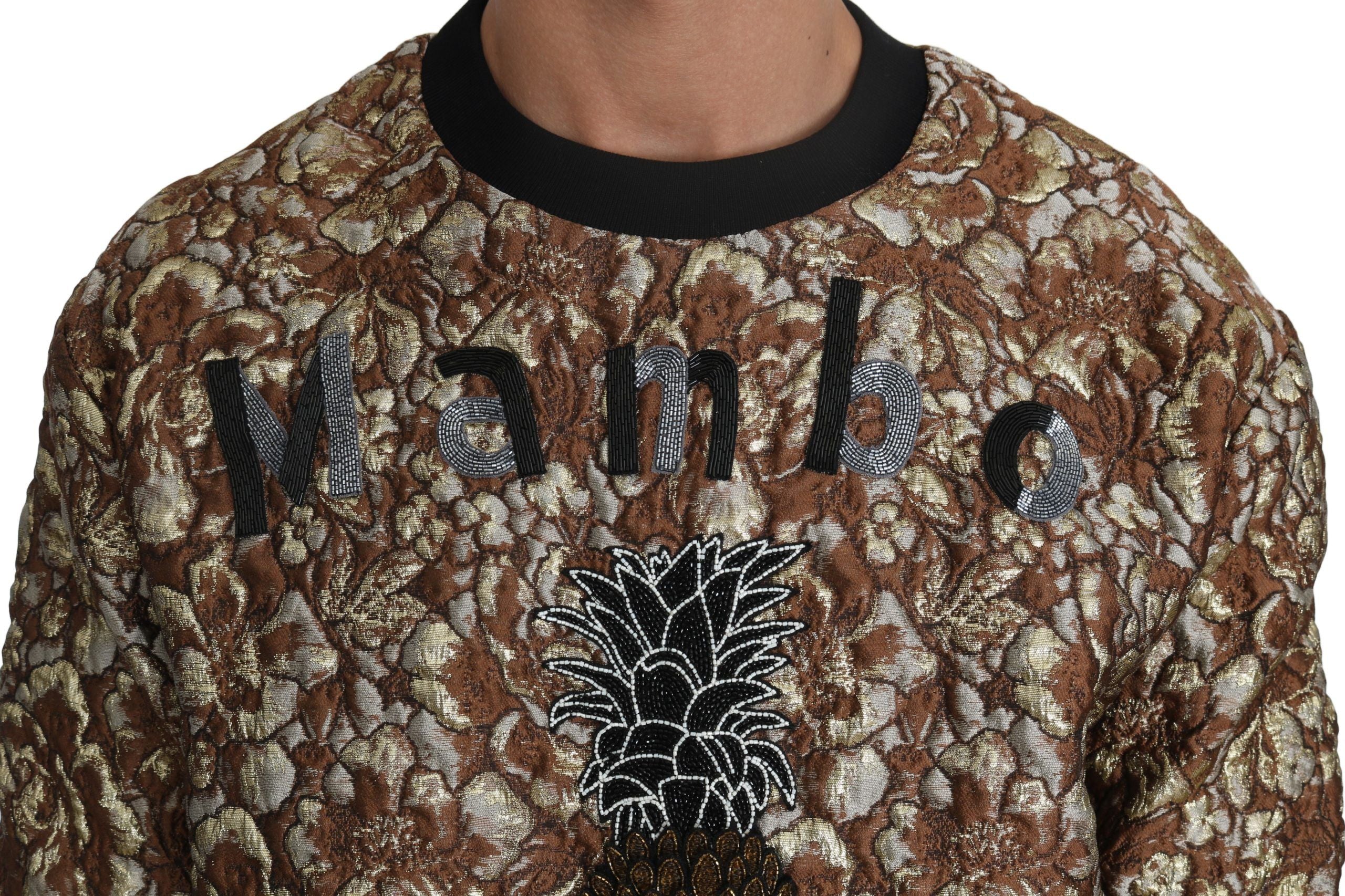 Dolce &amp;amp; Gabbana Flerfärgad MAMBO Jacquard Ananaspullover