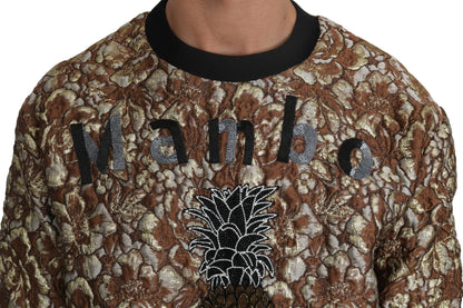 Dolce &amp;amp; Gabbana Flerfärgad MAMBO Jacquard Ananaspullover