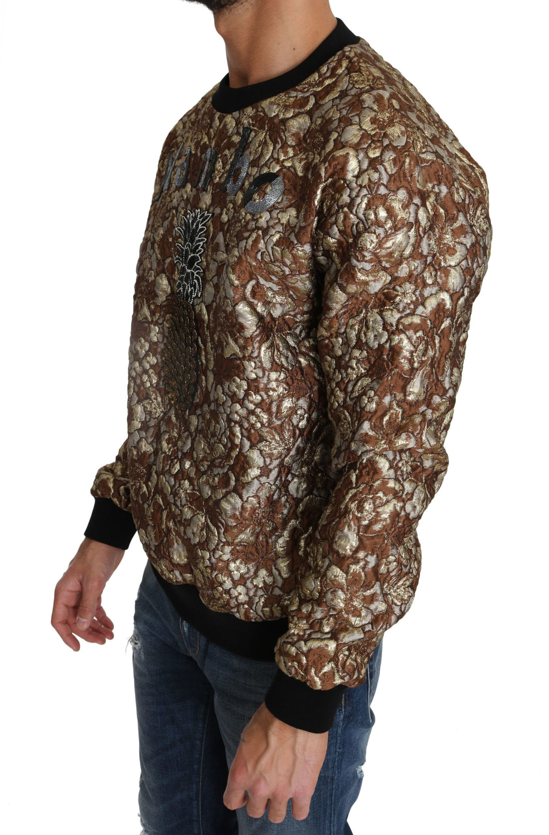 Dolce &amp;amp; Gabbana Flerfärgad MAMBO Jacquard Ananaspullover