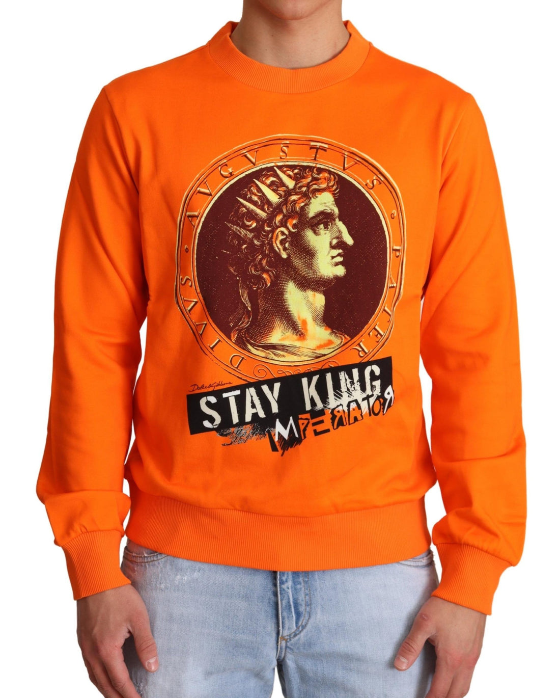 Dolce &amp;amp; Gabbana Orange King Caesar Bomullströja