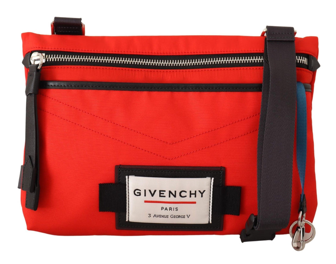Givenchy Chic Röd och Svart Downtown Axelremsväska