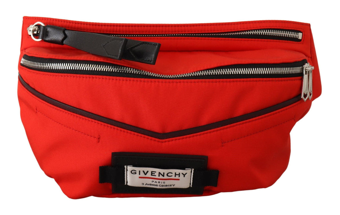 Givenchy elegant stor magväska i rött och svart
