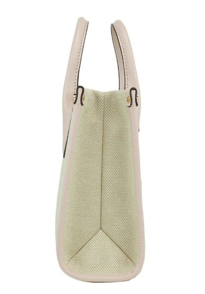 Michael Kors Mirella Liten Puderblush Canvas Shopper Axelväska