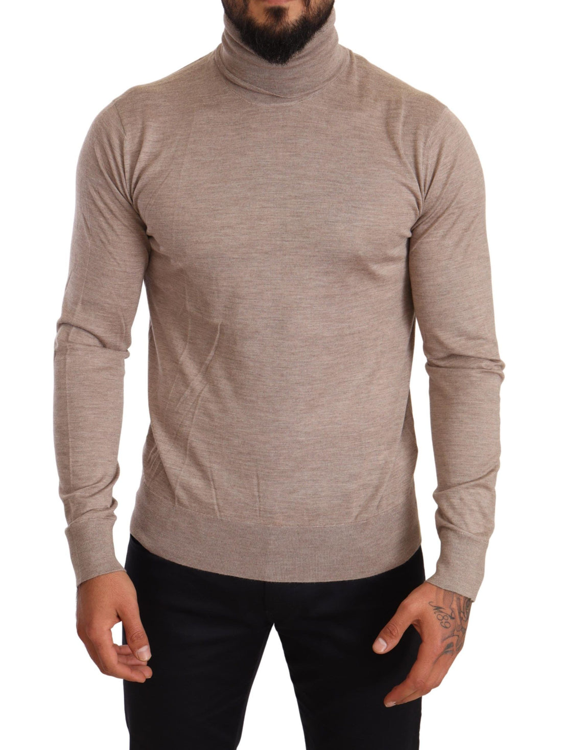 Dolce &amp;amp; Gabbana Beige Kashmir Polotröja