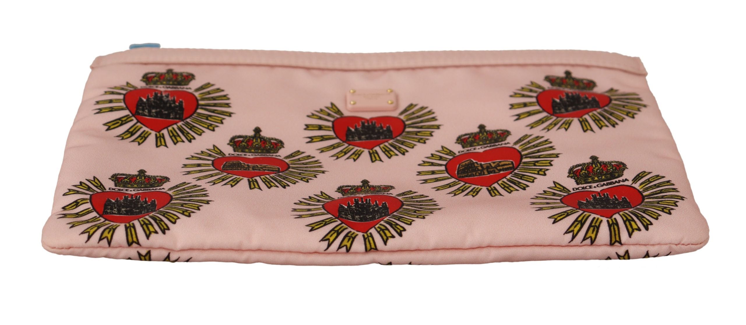 Dolce &amp;amp; Gabbana Kuvertväska Rosa D&amp;amp;G Logo Devotion Hjärta Necessär Plånbok