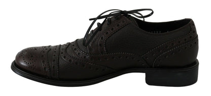 Dolce &amp;amp; Gabbana Bruna Läder Wingtip Derby Formella Skor