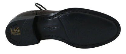 Dolce &amp;amp; Gabbana Bruna Läder Wingtip Derby Formella Skor