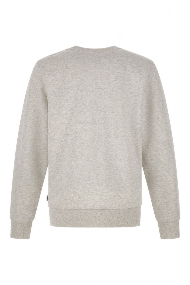 Hugo Boss Elegant Grå Rundhalsad Bomullströja