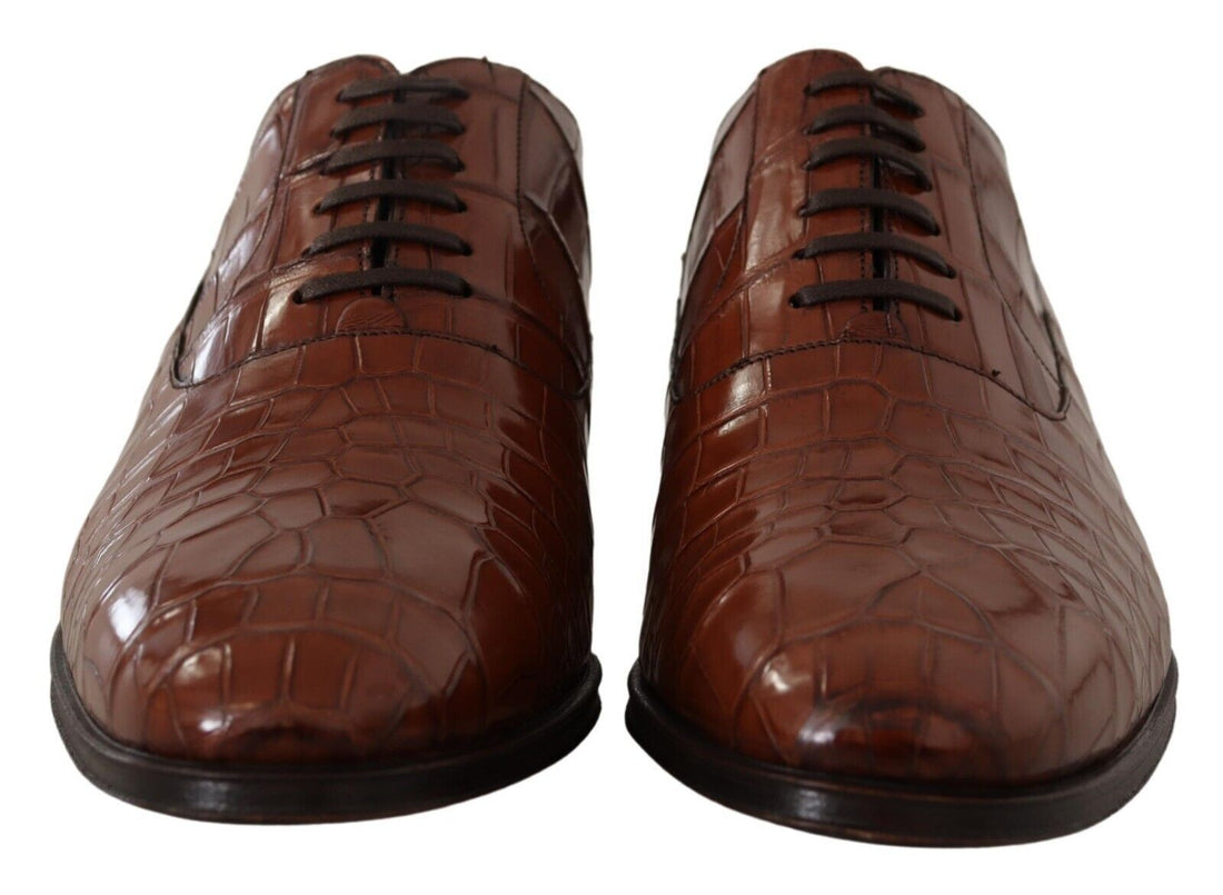Dolce &amp;amp; Gabbana Bruna Krokodilskinnsskor Herr Formella Derbyskor