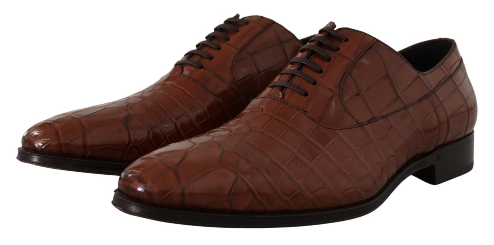 Dolce &amp;amp; Gabbana Bruna Krokodilskinnsskor Herr Formella Derbyskor
