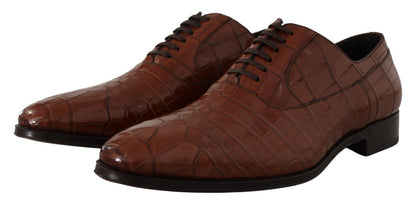 Dolce &amp;amp; Gabbana Bruna Krokodilskinnsskor Herr Formella Derbyskor