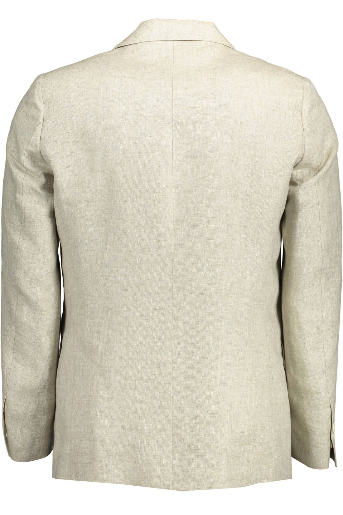 Gant Beige Linnejacka Klassisk med Logotypdetaljer