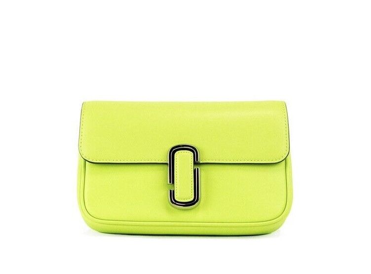 Marc Jacobs The J Marc Green Glow Slät Läder Axelremsväska