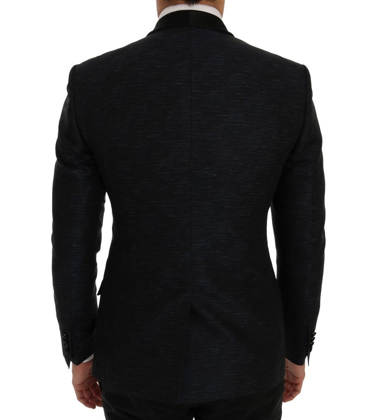 Dolce &amp;amp; Gabbana Blå MARTINI Slim 2-delad Kavaj
