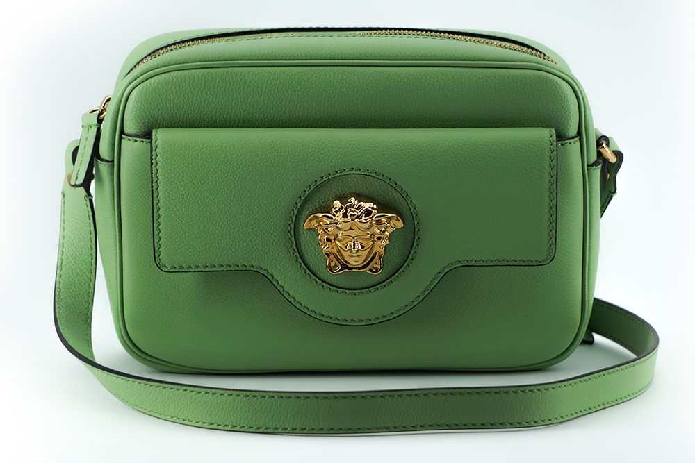 Versace Elegant Mintgrön Läderkameraväska