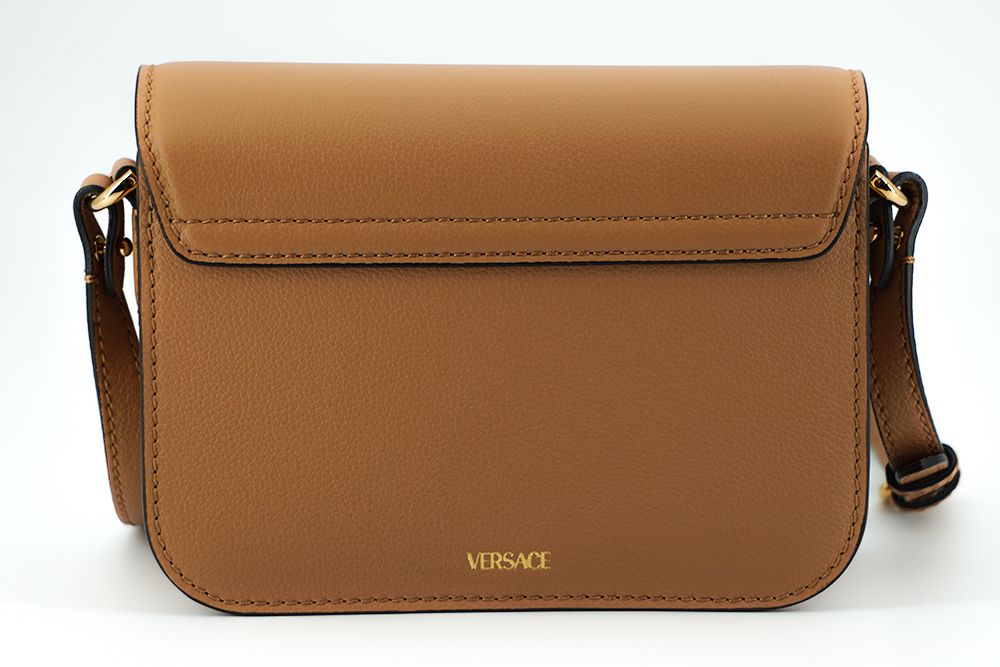 Versace Elegant Axelväska i Kalvskinn i Brunt