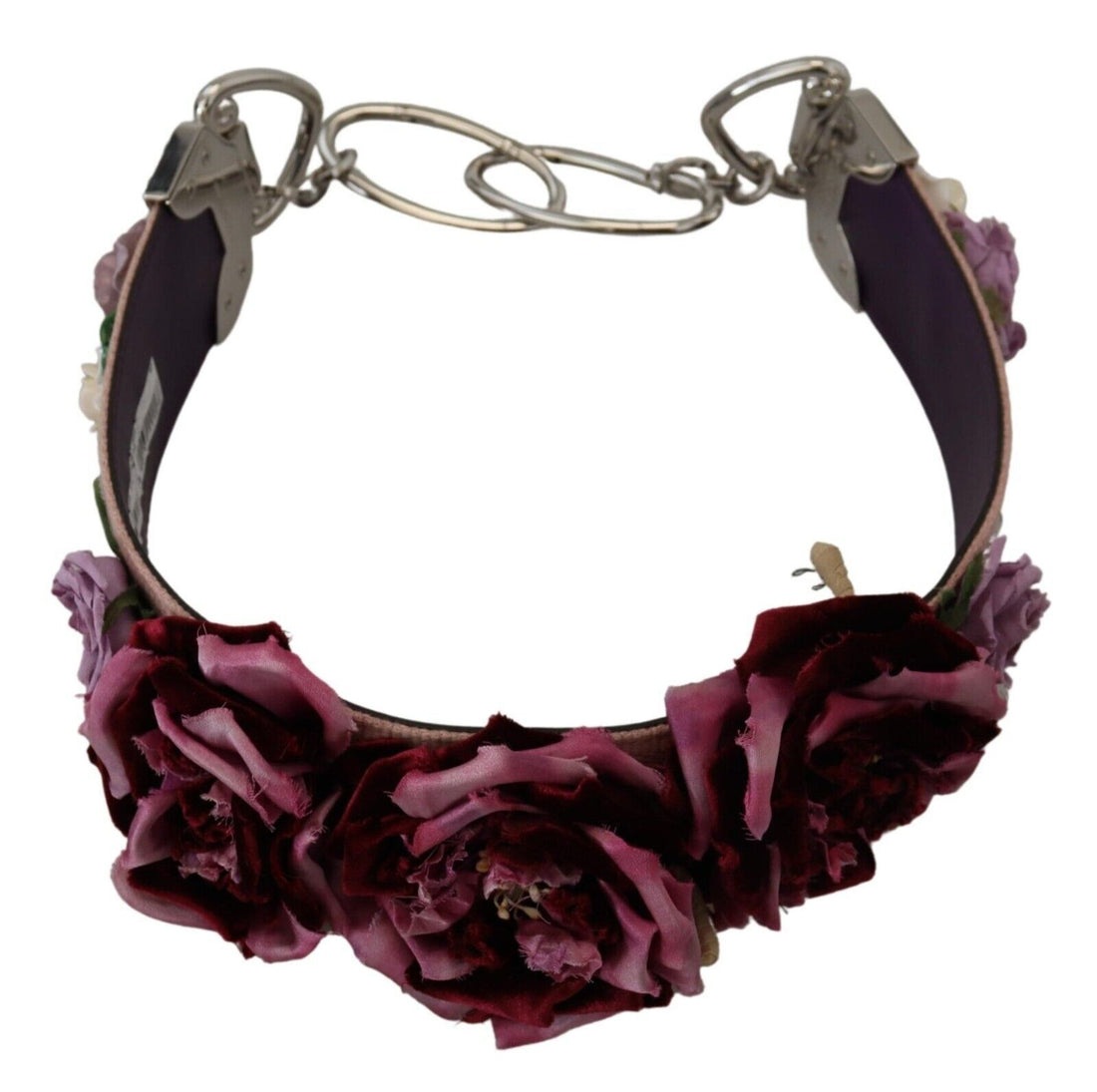 Dolce &amp;amp; Gabbana Flerfärgad Blommig Applikation Metall Axelrem