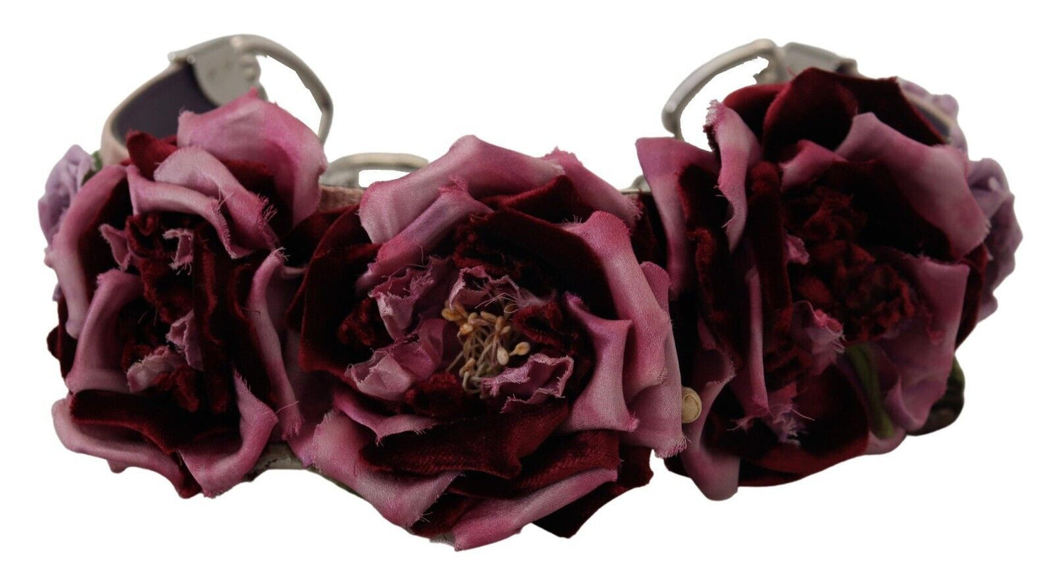Dolce &amp;amp; Gabbana Flerfärgad Blommig Applikation Metall Axelrem
