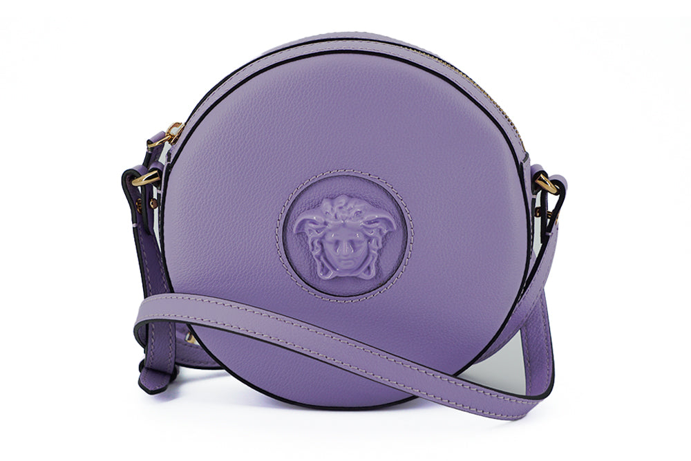 Versace Elegant Lila Rund Axelväska