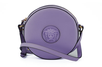 Versace Elegant Lila Rund Axelväska