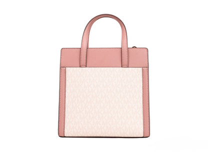 Michael Kors Cece Liten Rosa PVC North South Flap Tote Axelremsväska